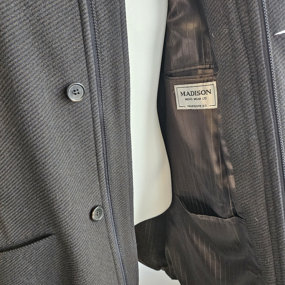 πΎ VINTAGE Tessuto Italiano BIELLA Wool Sport Coat Men's 44R US XL *Callout - Picture 10 of 16
